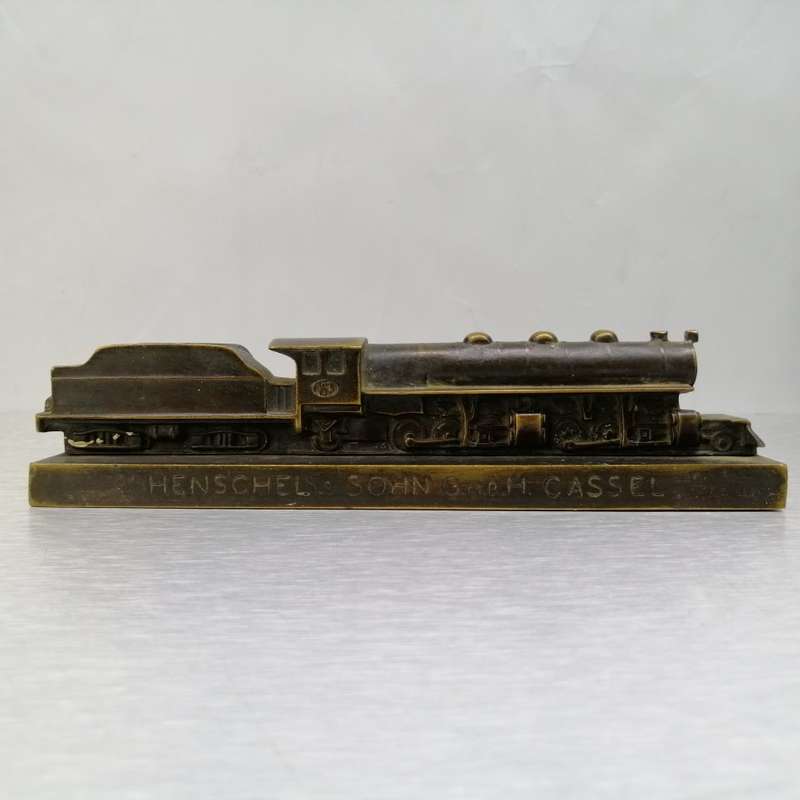 FANTASTIC!!! 1930's German Solid Bronze Locomotive HENSCHEL & SOHN A.G. KASSEL!!!