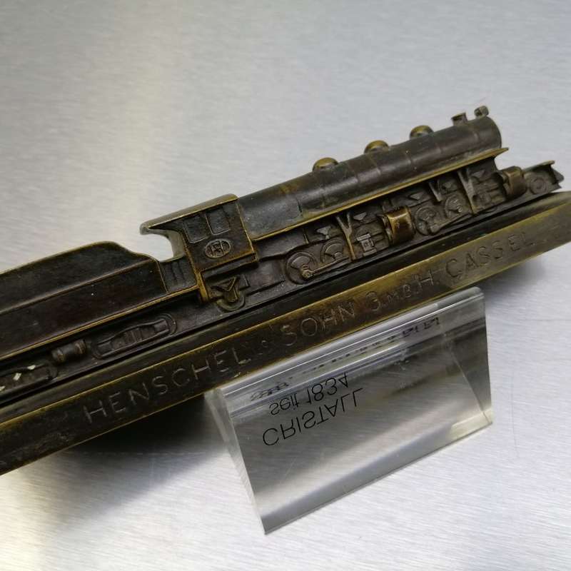 FANTASTIC!!! 1930's German Solid Bronze Locomotive HENSCHEL & SOHN A.G. KASSEL!!!