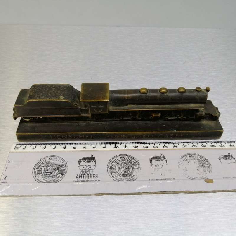 FANTASTIC!!! 1930's German Solid Bronze Locomotive HENSCHEL & SOHN A.G. KASSEL!!!