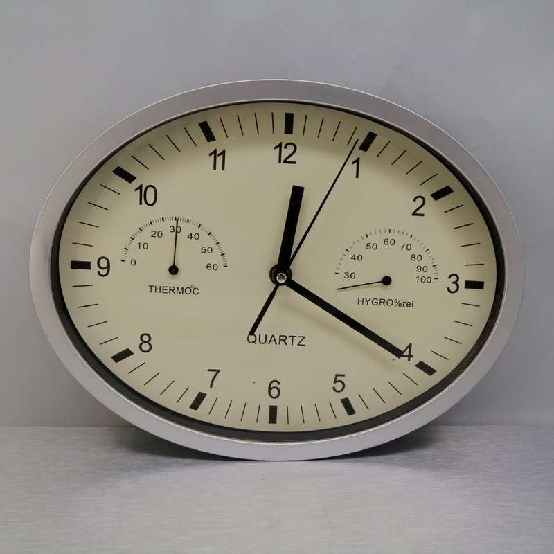 Original Quartz Thermometer Hygrometer Clock Combo!!! Working!!!