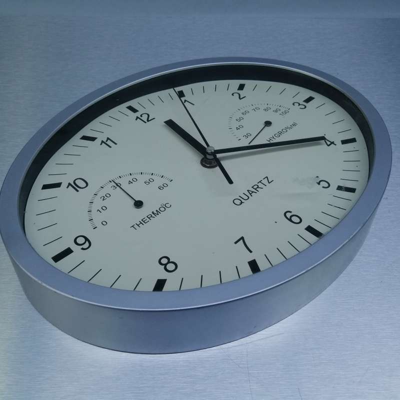 Original Quartz Thermometer Hygrometer Clock Combo!!! Working!!!