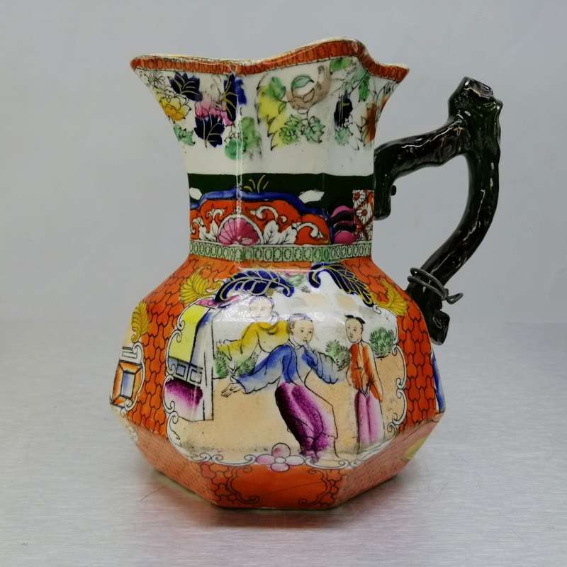 Fantastic!!! Antique Glazed Ironstone Mason Picher!!!