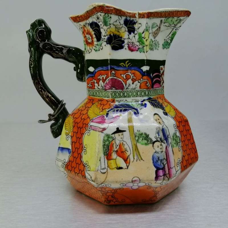 Fantastic!!! Antique Glazed Ironstone Mason Picher!!!