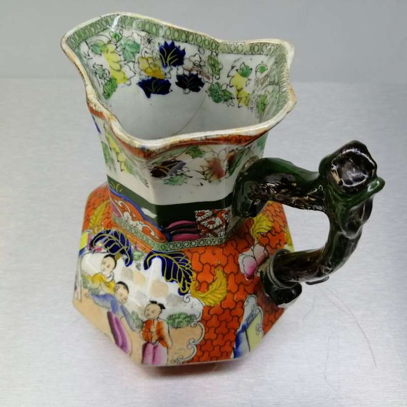 Fantastic!!! Antique Glazed Ironstone Mason Picher!!!