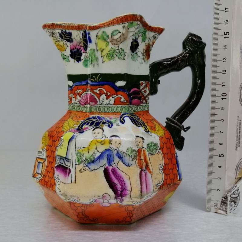 Fantastic!!! Antique Glazed Ironstone Mason Picher!!!