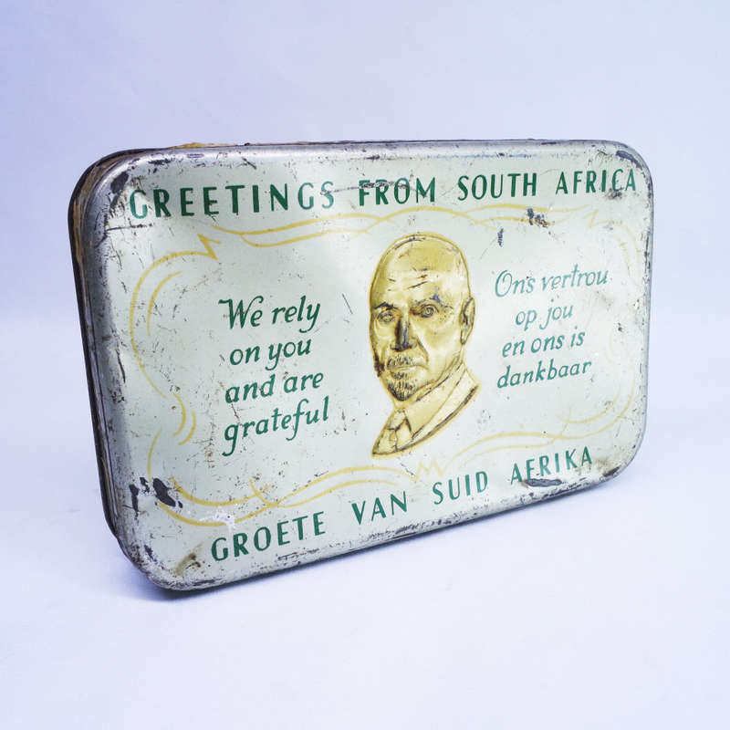RARE!!! 1940's Greetings from South Africa WWII Chocolate Tin!!!