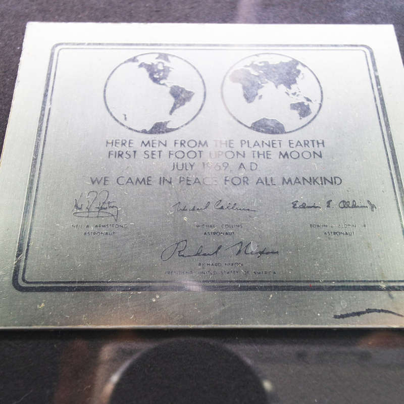Framed Original 1969 Space Mission Plaque (Went to the Moon!!!)