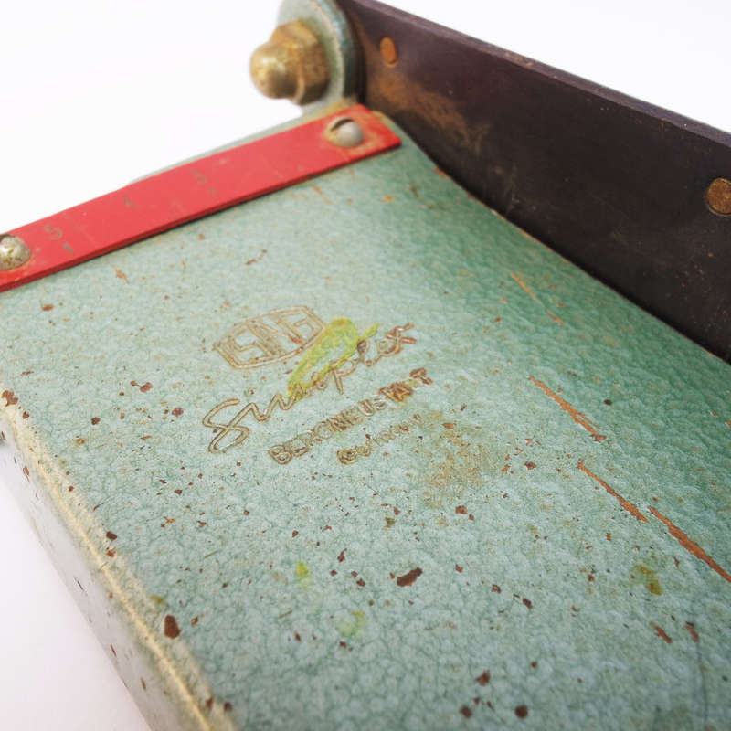 Super Cool!!! Small Original Vintage Desk Paper Guillotine!!!
