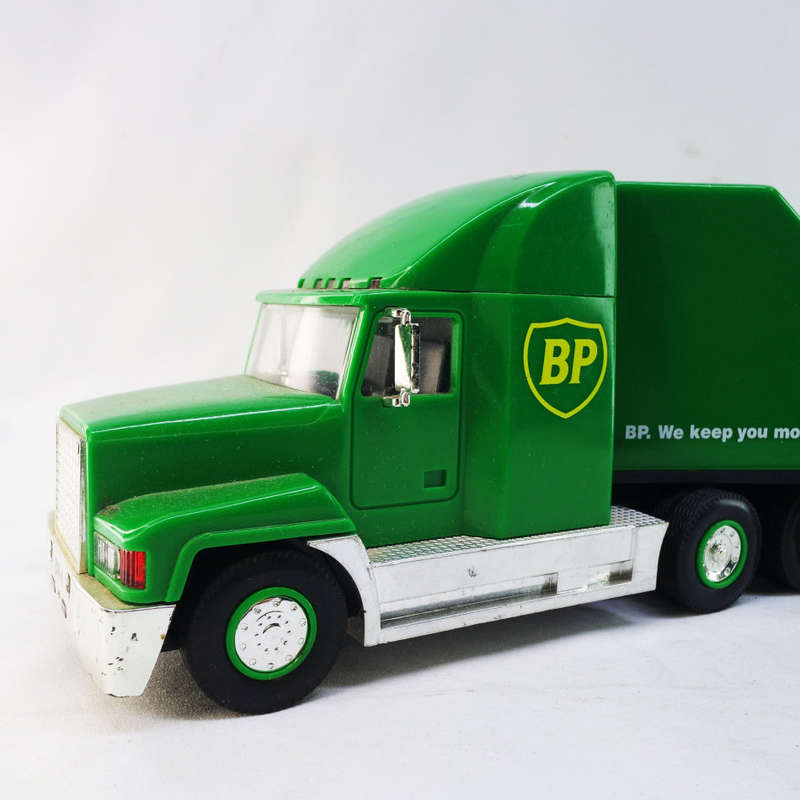 Large Vintage BP Helicopter Transporter Truck!!!