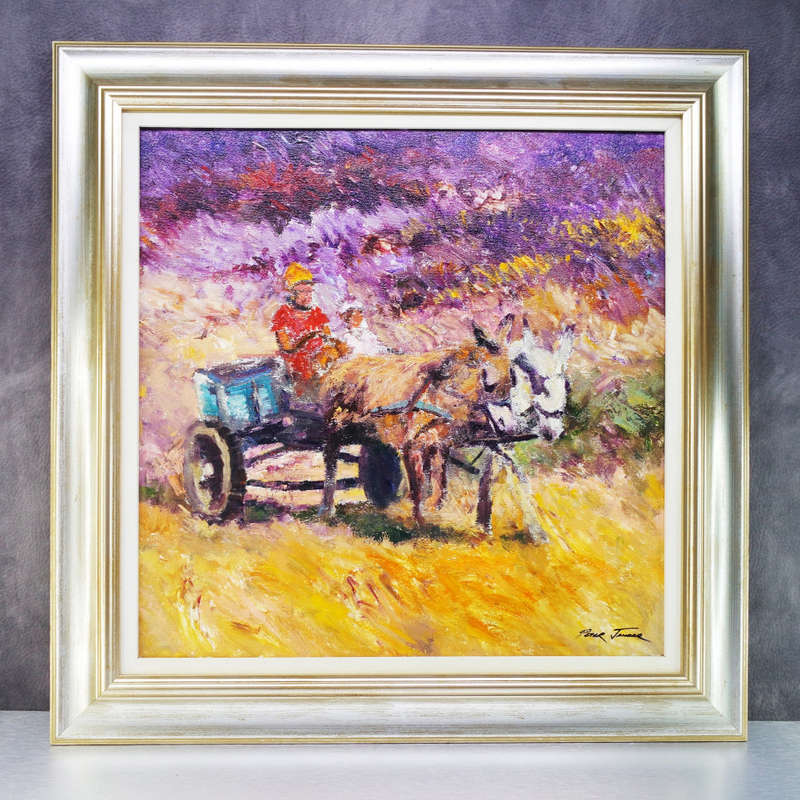 Signed and Framed Original Peter J Oil On Stretched Canvas!!! 650mm x 650mm