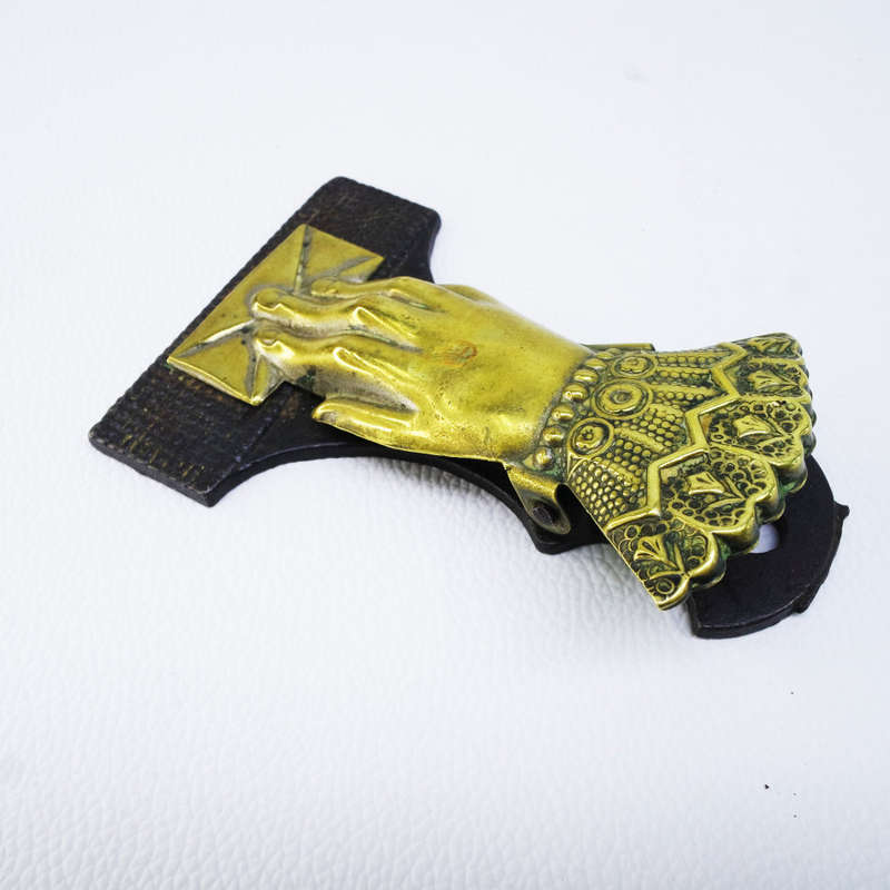 Antique London City Brass and Cast Iron Paper Clip!!!