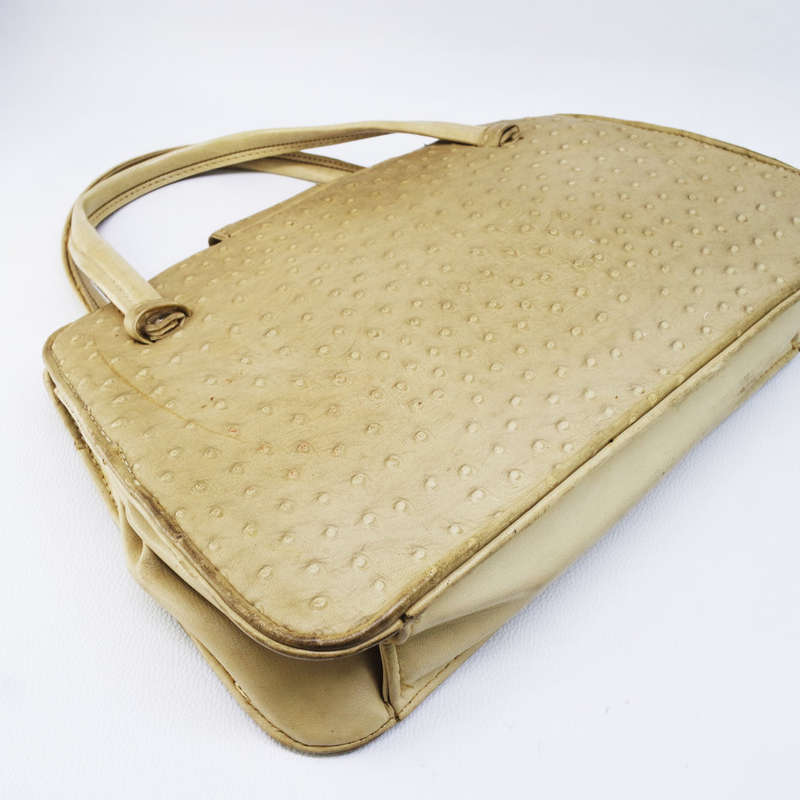 Original Vintage Genuine Ostrich Leather Ladies Handbag!!!