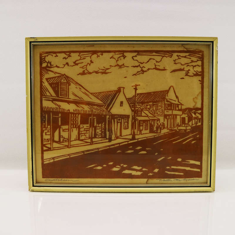Fantastic!!! Framed Original Signed Oudshoorn Streets by Walter van Reenen!!! 320mm x 260mm