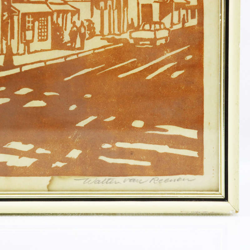 Fantastic!!! Framed Original Signed Oudshoorn Streets by Walter van Reenen!!! 320mm x 260mm