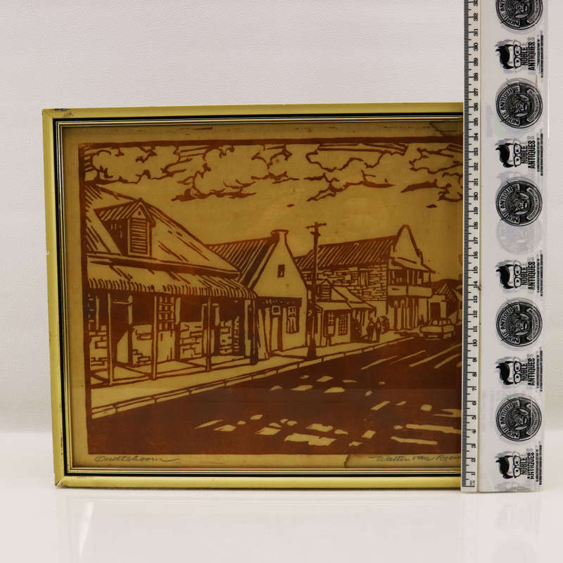 Fantastic!!! Framed Original Signed Oudshoorn Streets by Walter van Reenen!!! 320mm x 260mm