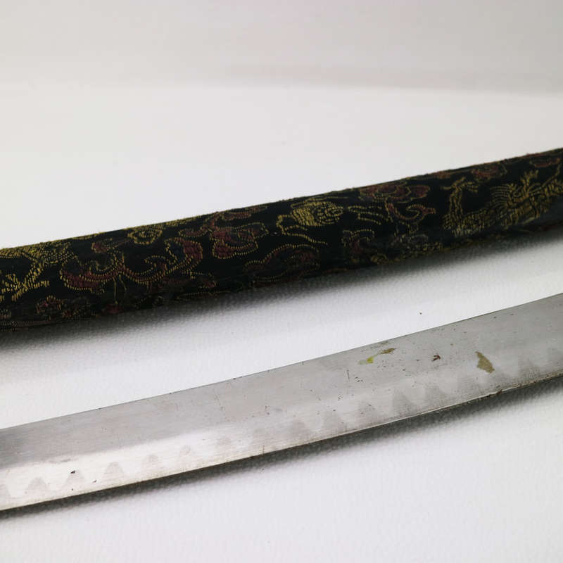 Original Vintage Reproduction Katana and Scabbard - Guard Needs Replacement