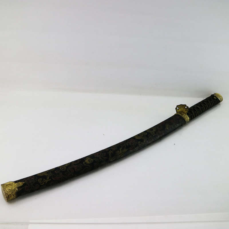 Original Vintage Reproduction Katana and Scabbard - Guard Needs Replacement