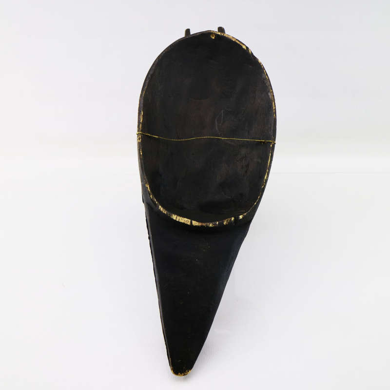 Original Handcrafted Wood and Brass Plating African Tribal Mask!!!