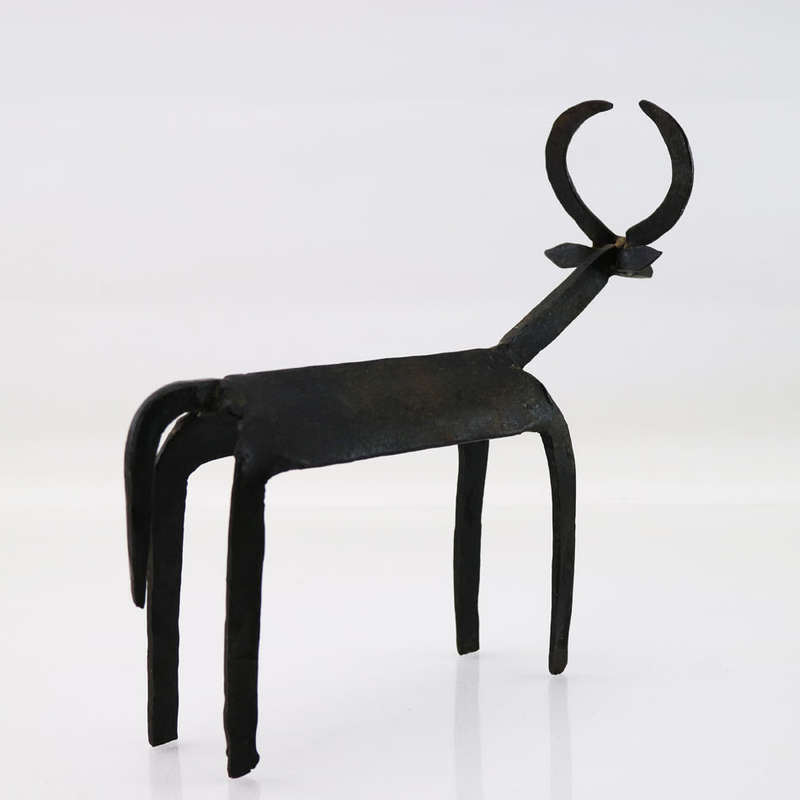 Original Vintage Hand Forged Cattle Statue!!!