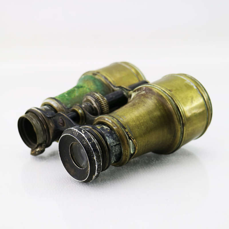 Original Vintage Military Brass Binoculars - Display Only!!!