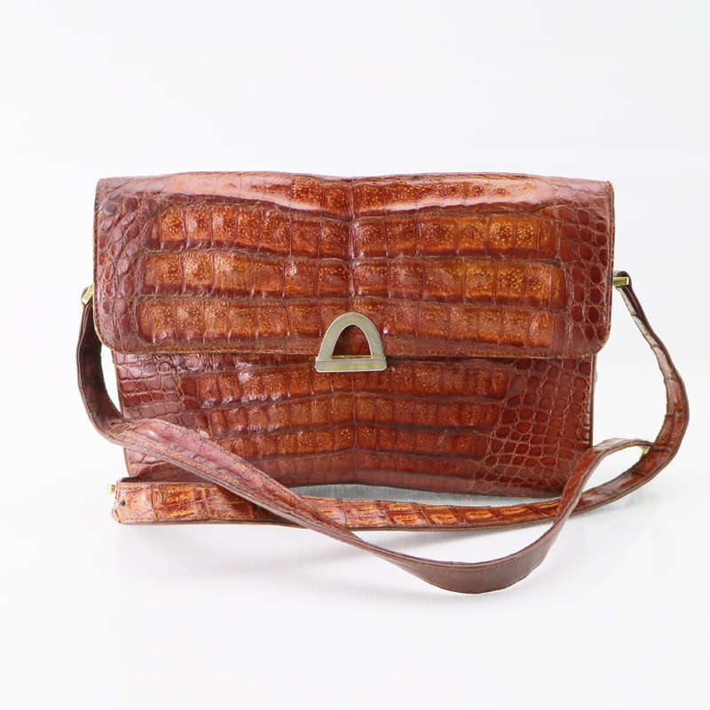 Original Genuine Italian Crocodile Leather Handbag!!! Fantastic Condition!!!