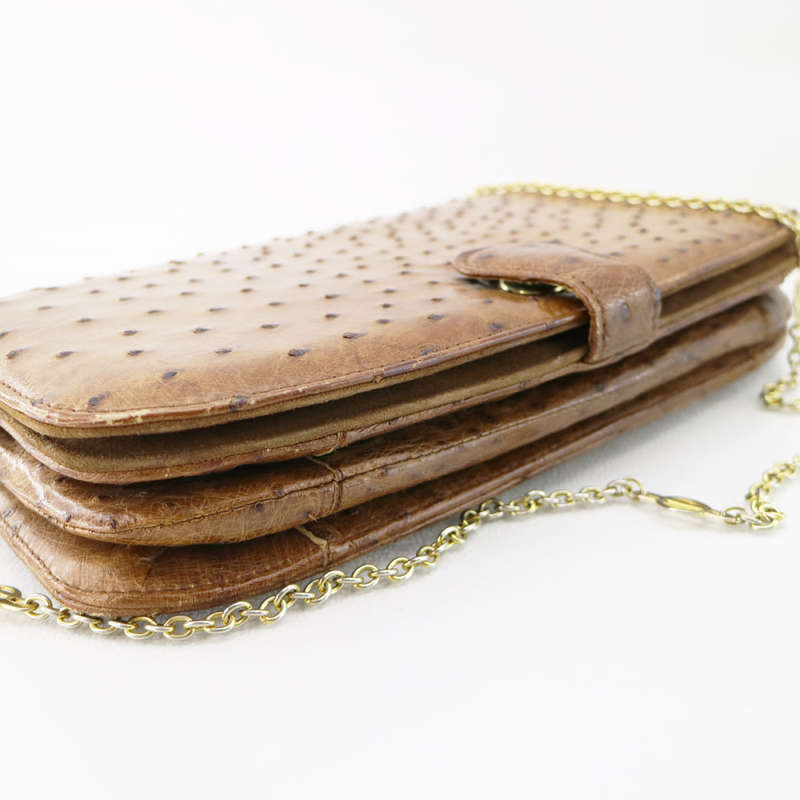 Original Genuine Ostrich Leather Handbag!!! Fantastic Condition!!!