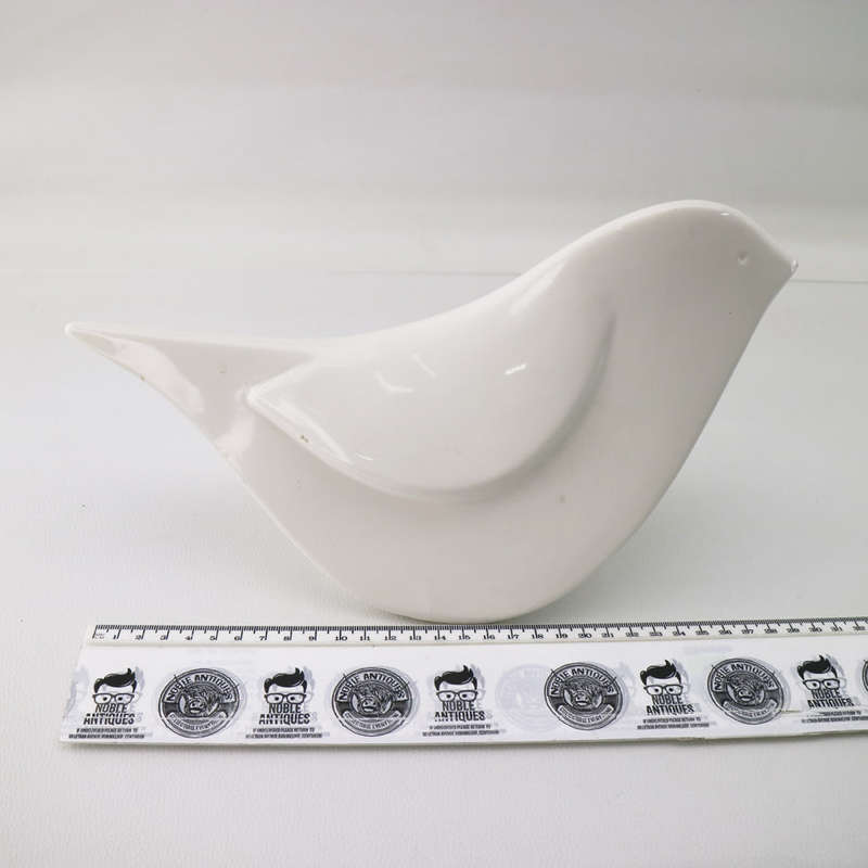 Large Glazed Porcelain Stylized White Dove!!! 310mm Wide!!!