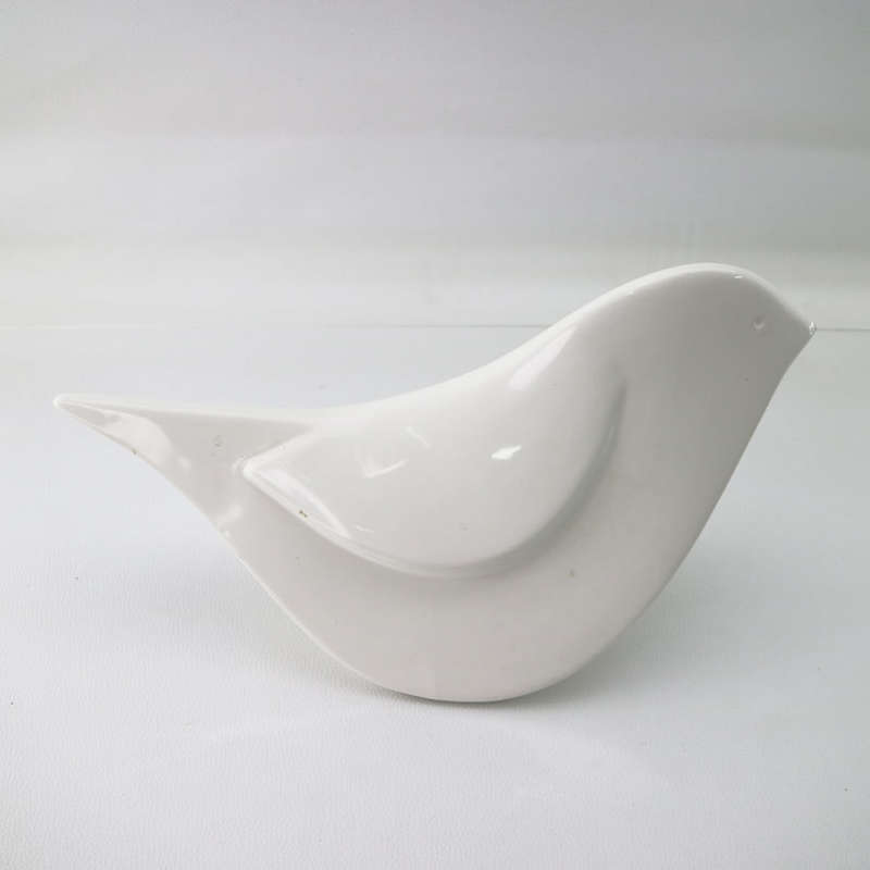 Large Glazed Porcelain Stylized White Dove!!! 310mm Wide!!!