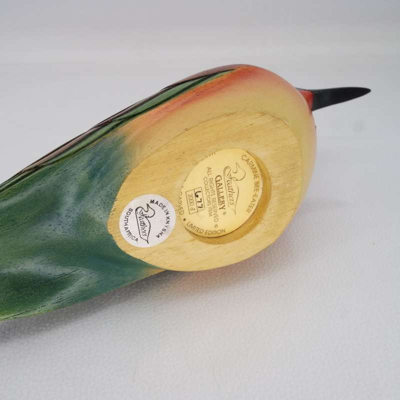 Original Numbered Feathers Gallery Hand Crafted Carmine Bee-Eater!!! 677/2000 (Like New)