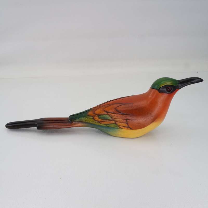 Original Numbered Feathers Gallery Hand Crafted Carmine Bee-eater!!! 466/2000 (Like New)