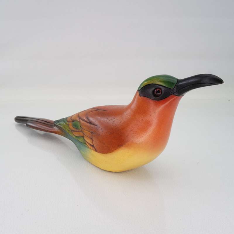 Original Numbered Feathers Gallery Hand Crafted Carmine Bee-eater!!! 466/2000 (Like New)