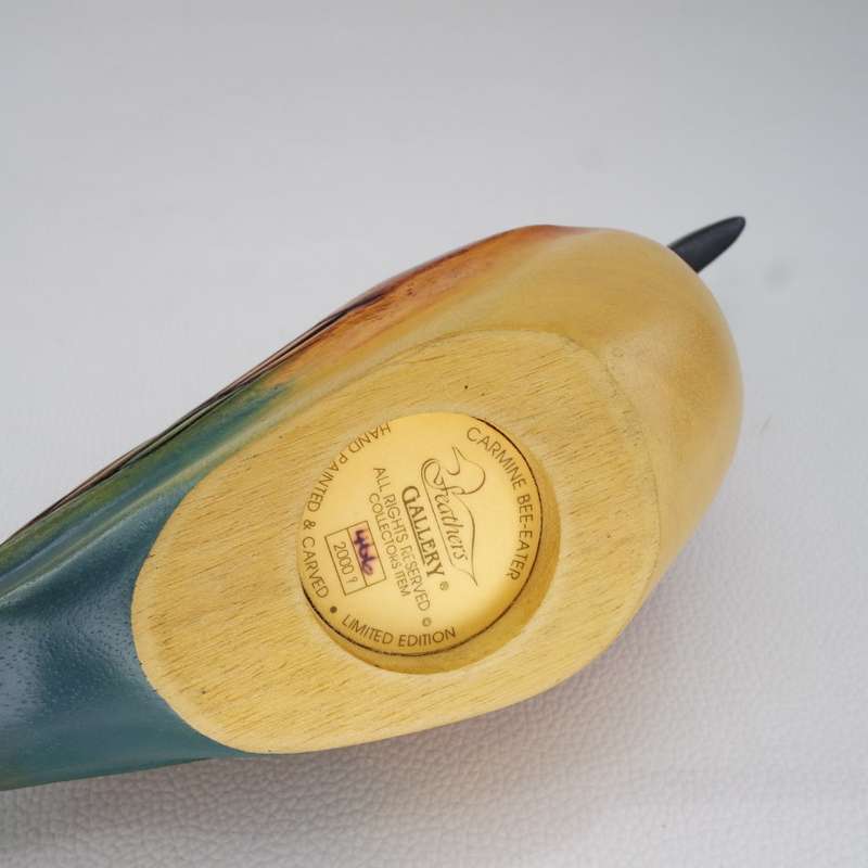 Original Numbered Feathers Gallery Hand Crafted Carmine Bee-eater!!! 466/2000 (Like New)