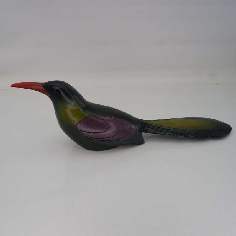 Original Numbered Feathers Gallery Hand Crafted Wood Hoopoe !!! 1668/2000 (Like New)
