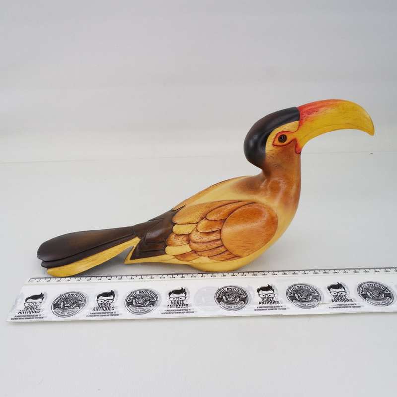 Original Numbered Feathers Gallery Hand Crafted Yellowbilled Hornbill !!! 901/2000 (Like New)