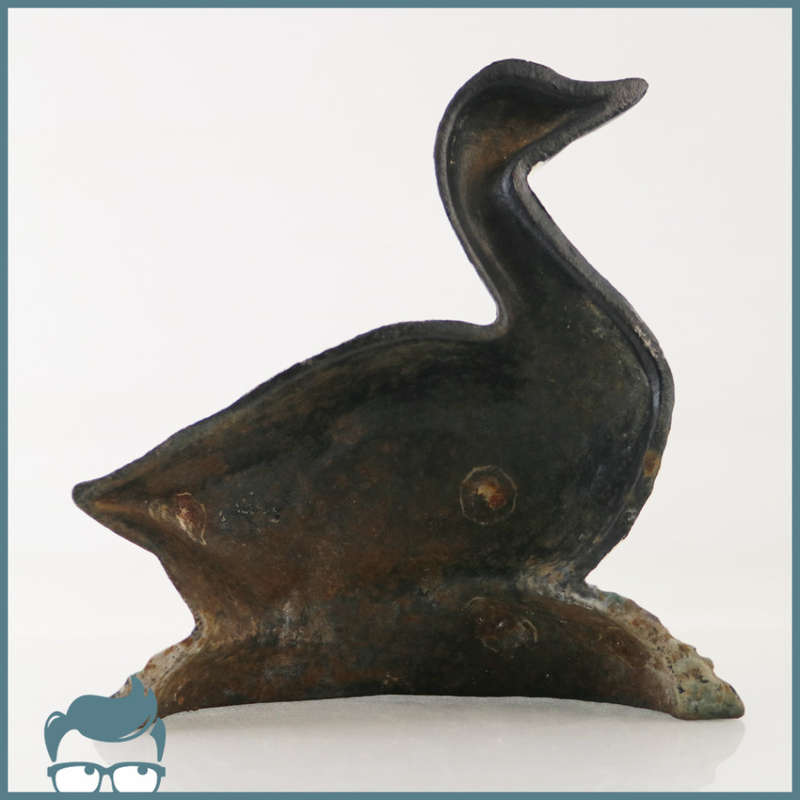 Large Cast Irion Hand Painted Geese Doorstop!!! 220mm Tall!!!