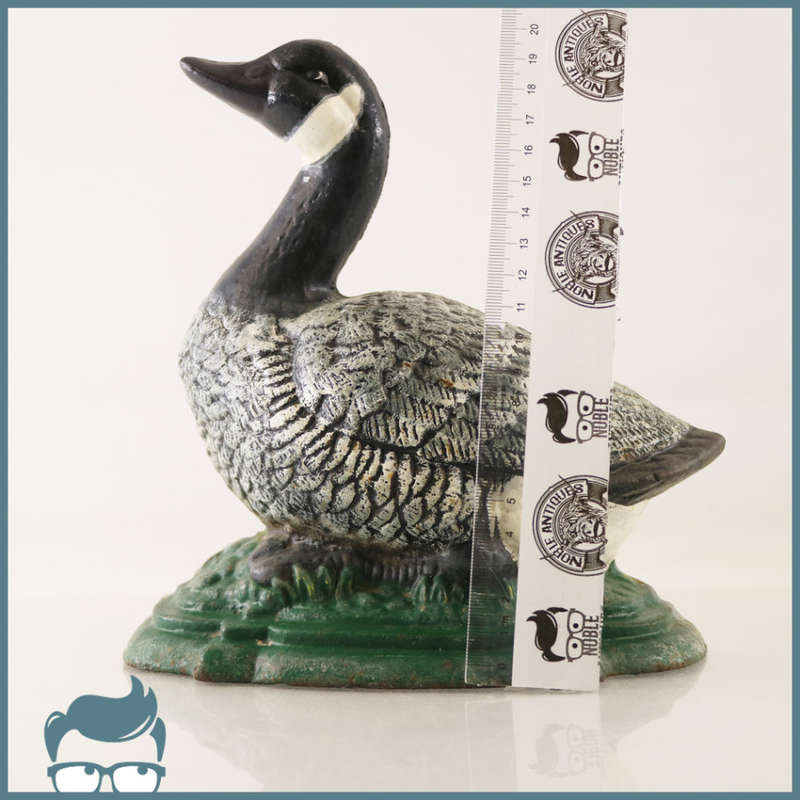 Large Cast Irion Hand Painted Geese Doorstop!!! 220mm Tall!!!