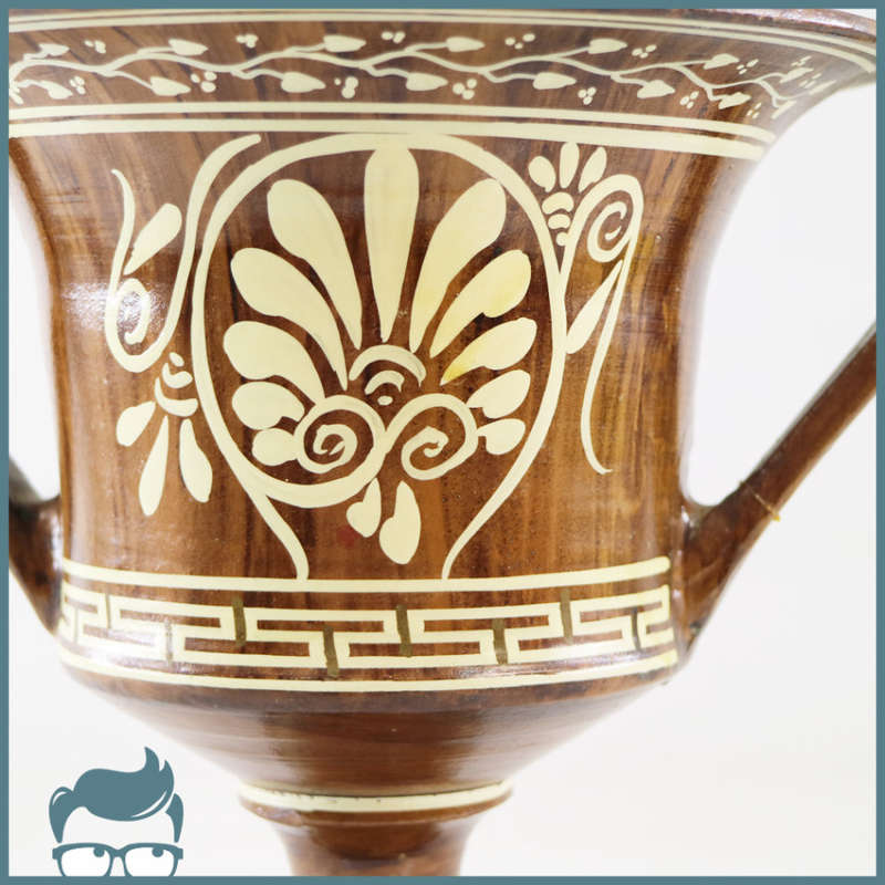 Large Original Handcrafted and Painted Greek Urn!!! 250mm Tall!!!