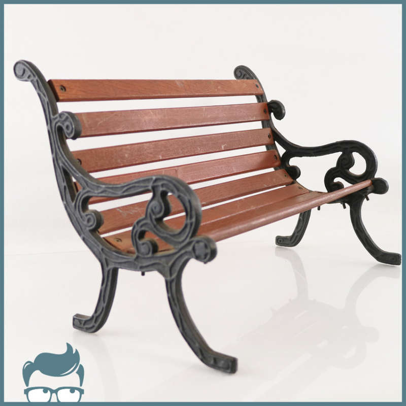 Cast Metal and Wood Plant Stool!!!