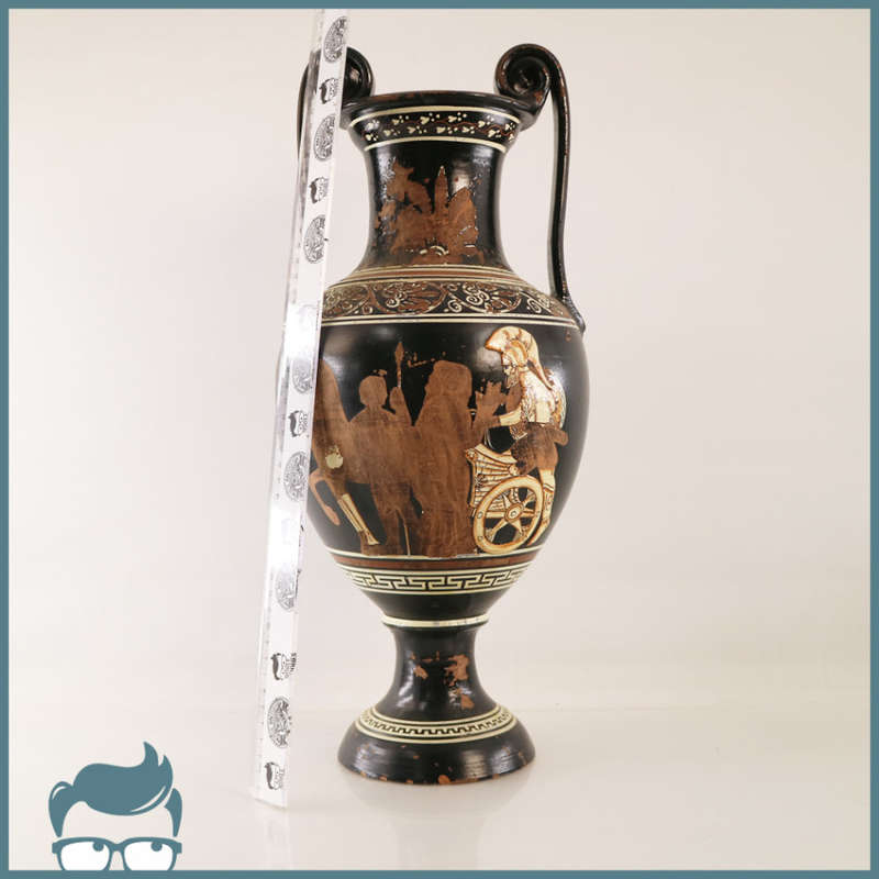 LARGE Greek Hand Decorated Ironstone Urn!!!