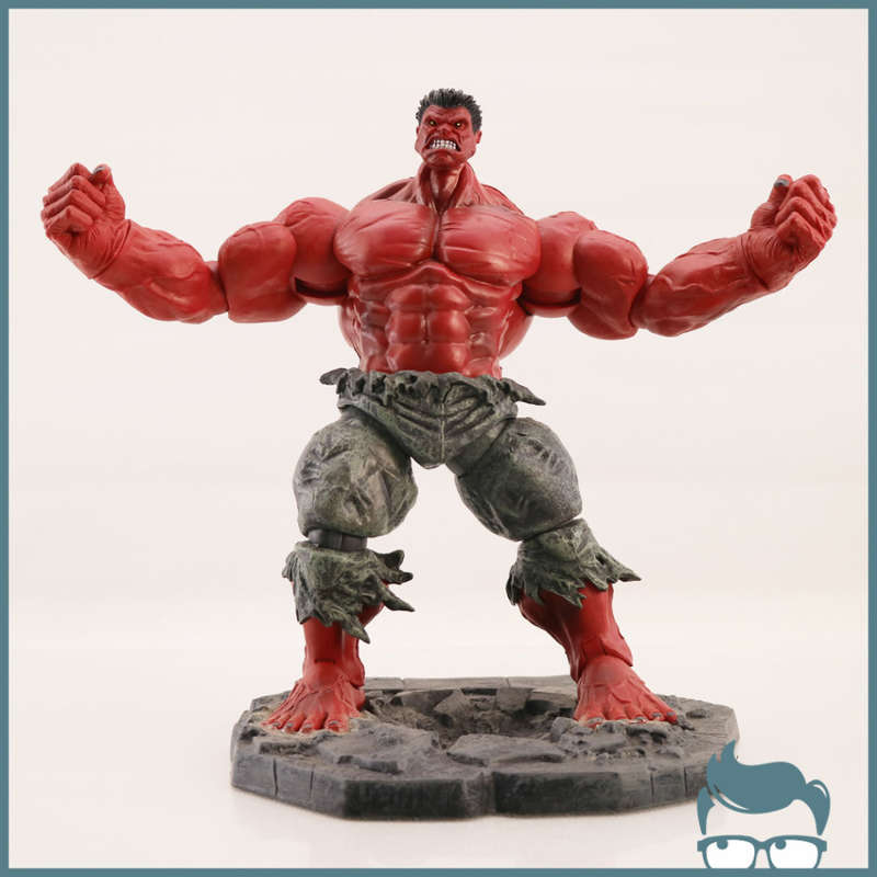 Highly Detailed Original Articulated Red Hulk Figure on Base!!!