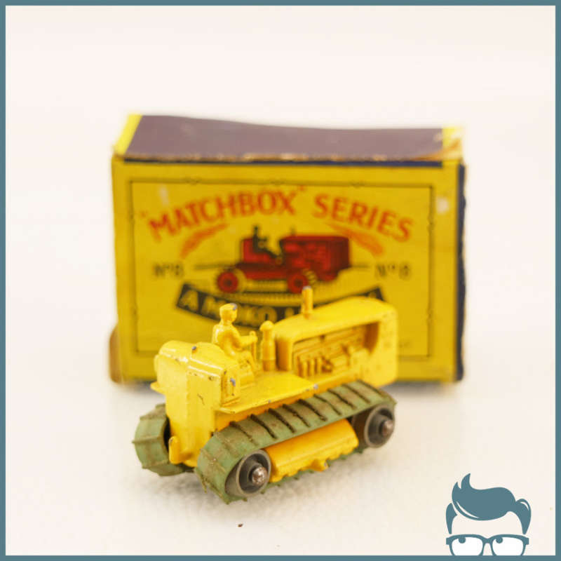 RARE!!! Original Boxed 1950's A Moko Lesney Matchbox Series No8 Dozer!!!