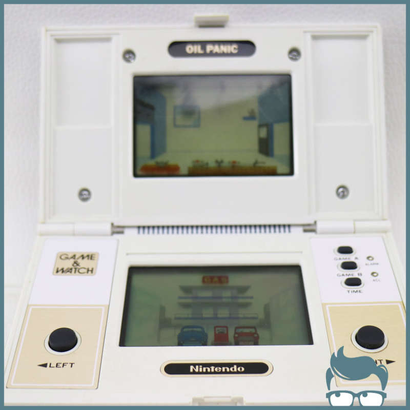 Original 1982 Nintendo Game and Watch Flip Screen Oil Panic Game!!! Top Screen Bleed!!!