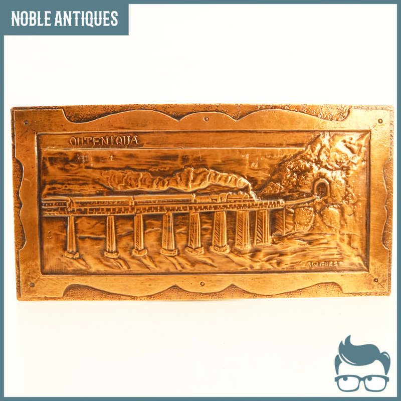 RARE!!! Handcrafted Embossed Railroad Plaque Entitled "Outeniqua" By BW Quest!!!