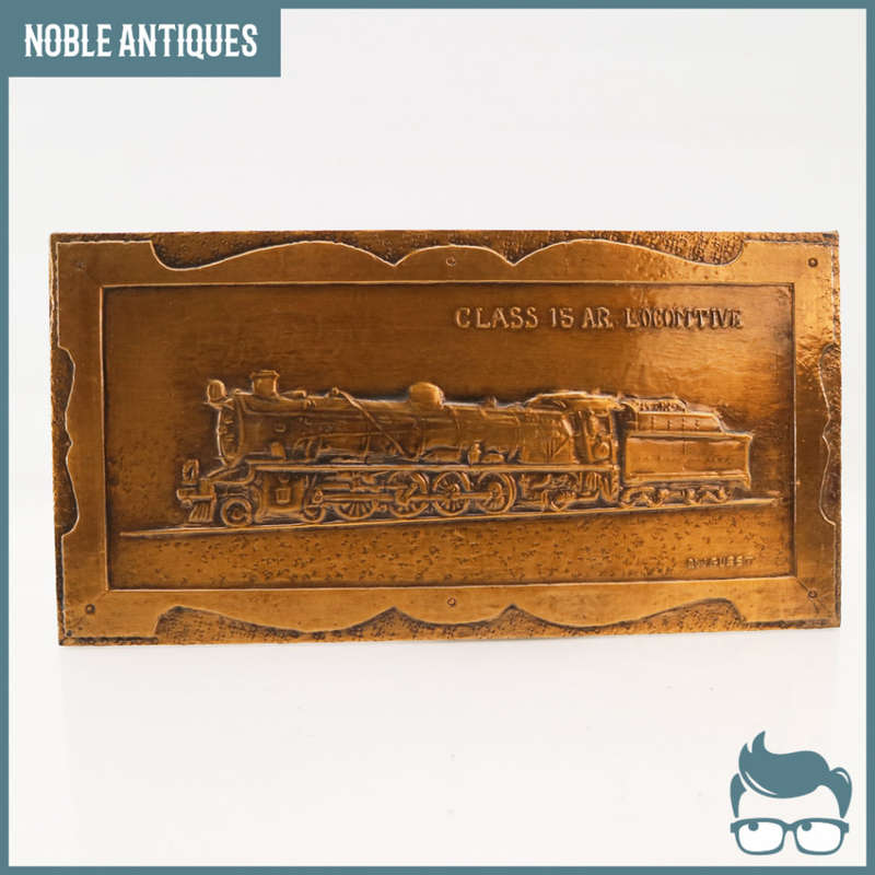 RARE!!! Handcrafted Embossed Railroad Plaque Entitled "Class 15 AR Loco" By BW Quest!!!