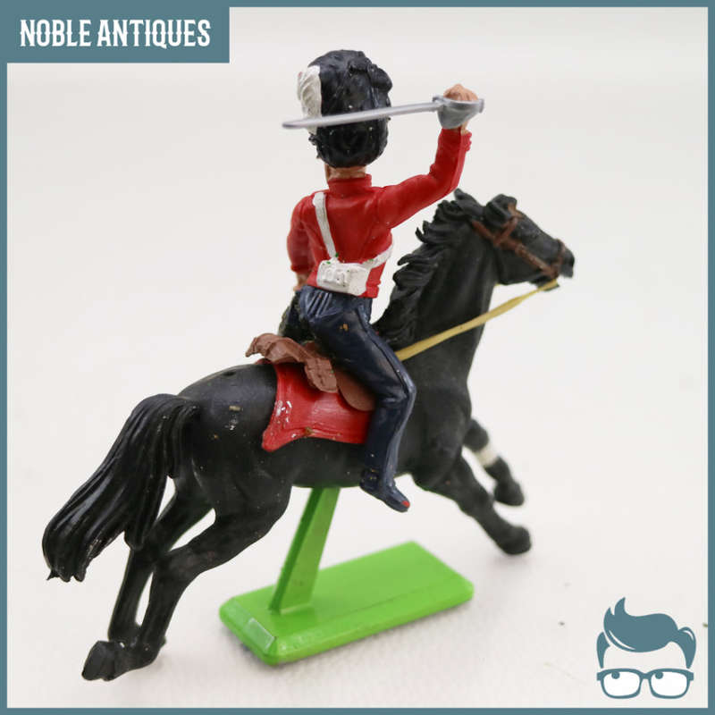 RARE!!! Vintage 1970's Britains Military Soldier on Horseback!!!