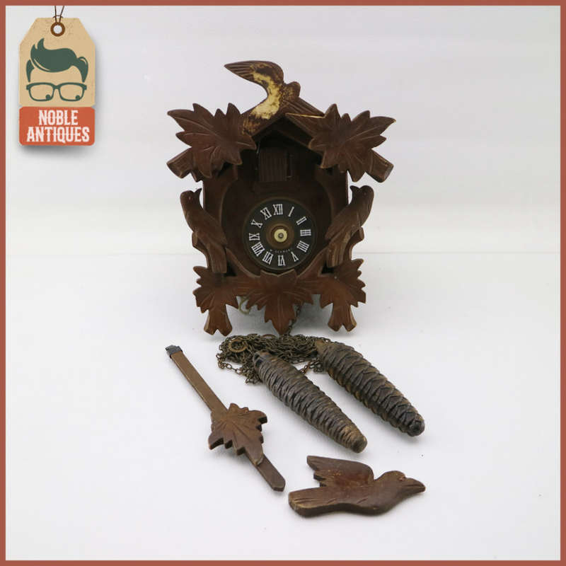 Vintage German Cuckoo Clock - Parts, Spares or Restoration, Bellows Working!!!