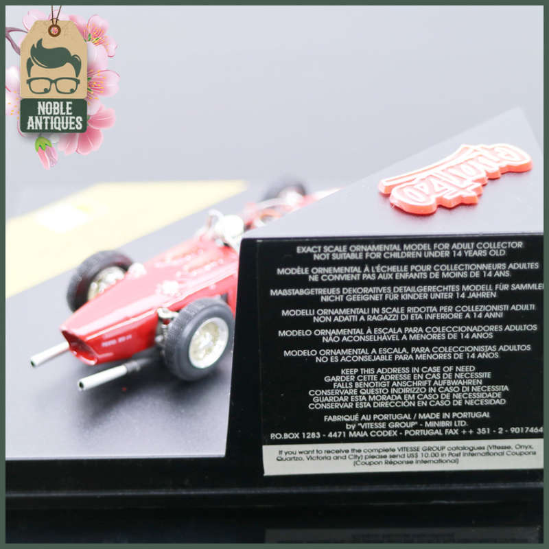 Highly Detailed Die Cast Metal Quartzo 1961 Ferrari Dino F56 Scale 1:43!!!