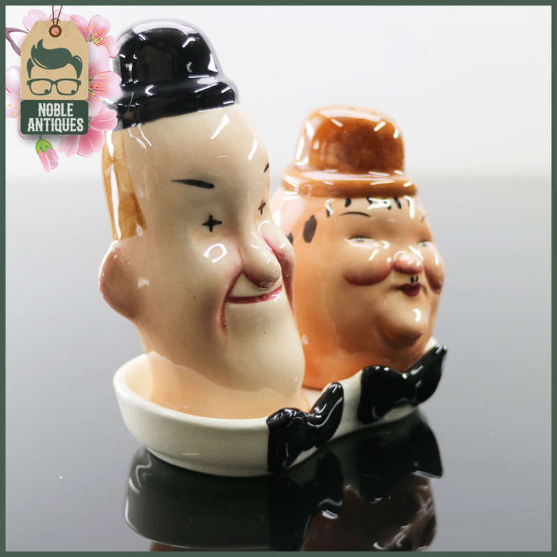 Fantastic!!! Original Beswick Laurel and Hardy Salt and Pepper Shakers!!!