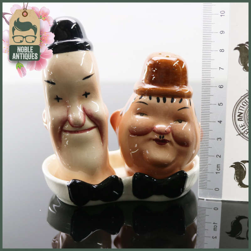 Fantastic!!! Original Beswick Laurel and Hardy Salt and Pepper Shakers!!!