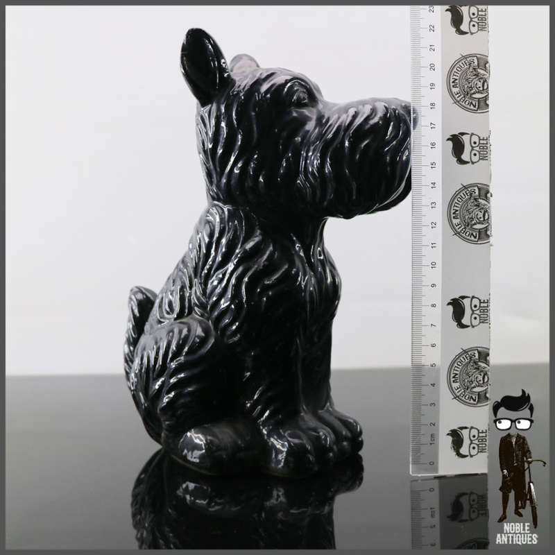 Detailed Black Cast Ceramic Scottish Terrier Door Stop!!!